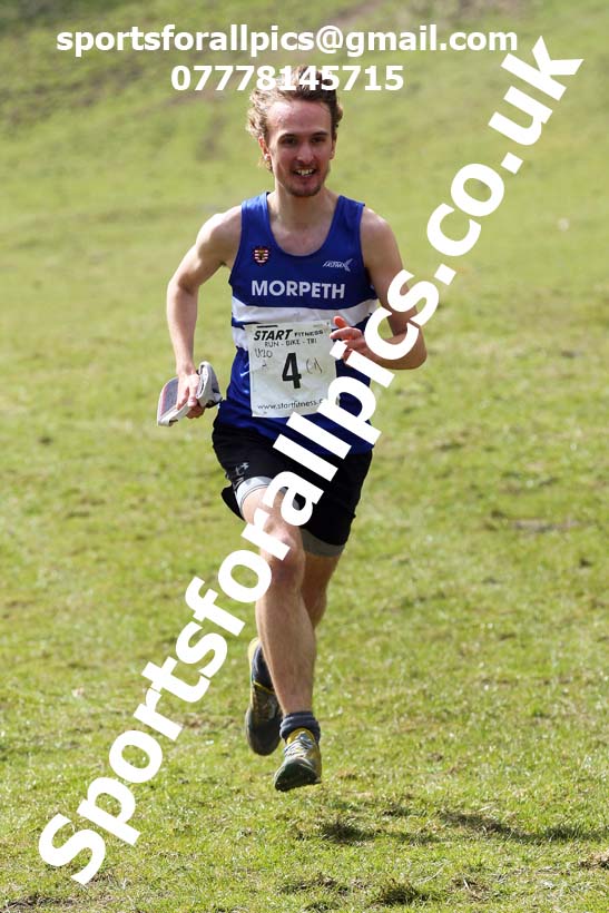 Masters men 2021 NECAA Cross Country Relays, Thornley Farm, Peterlee, Saturday, April 10th. Photo: David T. Hewitson/Sports for All Pics